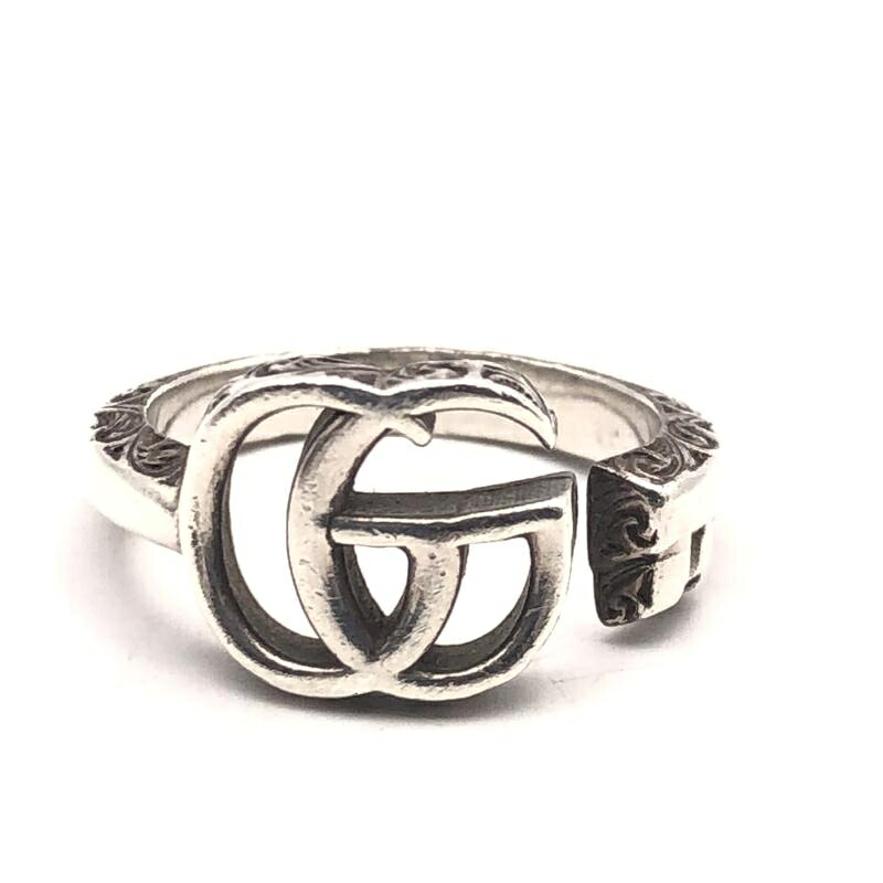 【中古】GUCCI ダブルG 鍵動機輪っか 大いさ17 (実寸#16) グッチ[17]