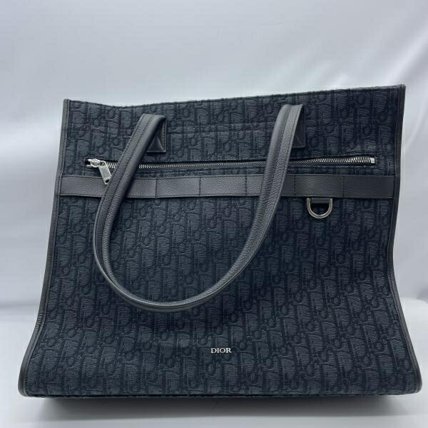 【中古】Christian Dior サファリ トートバッグ 黒いこと 11･BO･0223 クリスチャンディオール[19]