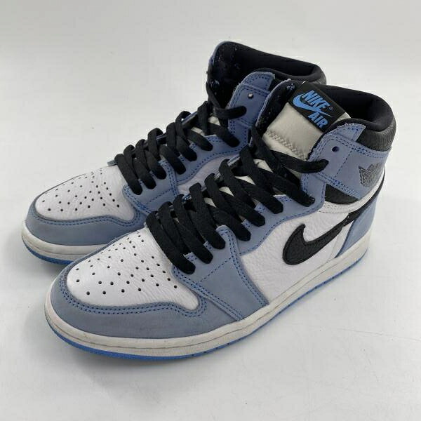 【中古】NIKE AIR JORDAN 1 High OG University Blue スニーカー 26.5糎 555088-134 白いこと 青色 黒いこと ナイキ[10]