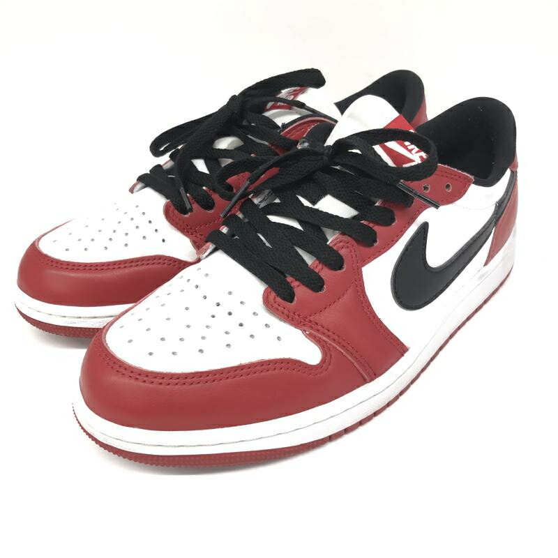 【中古】NIKE AIR JORDAN 1 Retro Low OG Chicago 2025 HQ6998-600 赤黒 26.5糎 ナイキ エアジョーダン1ローカットシカゴ[66]