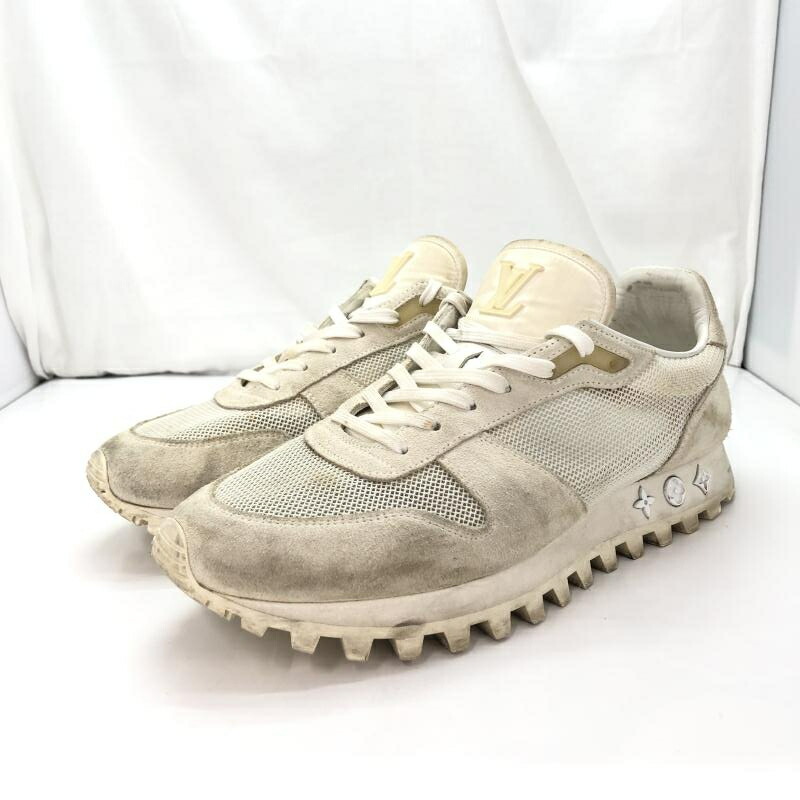 【中古】LOUIS VUITTON LVラインドライブ伝達ルート 大きさ8(26.0珊好いかげんに) 白 箱なし ルイヴィトン[91]