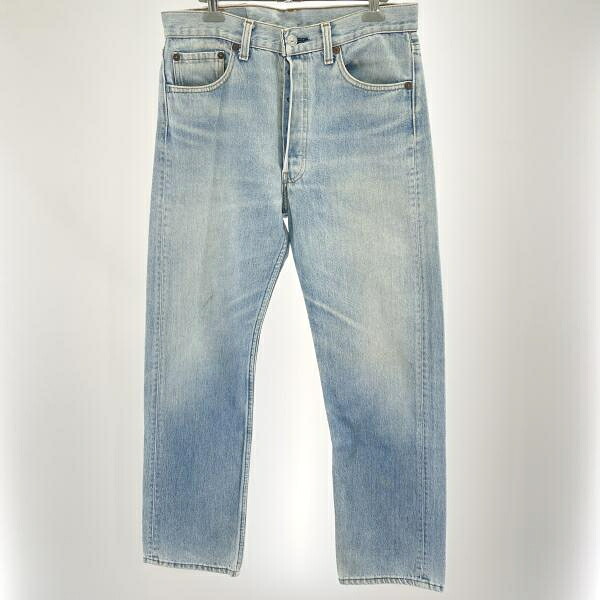 【中古】90s LEVI\u0027S 501XX 大いさW31 青 スモールe 名取り草裏目じるし552 汚れた状態あり USA製[91]