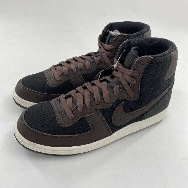 【中古】NIKE Terminator High Velvet Brown スニーカー 28.5糎 FD0651-001 黒いこと 赤銅色 ナイキ[10]