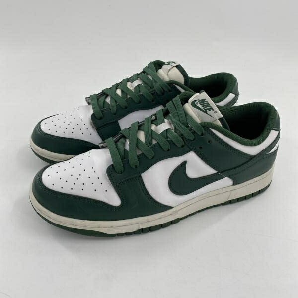 【中古】NIKE DUNK Low Retro Varsity Green/Team Green スニーカー 27.5糎 DD1391-101 白いこと 緑であること ナイキ[10]