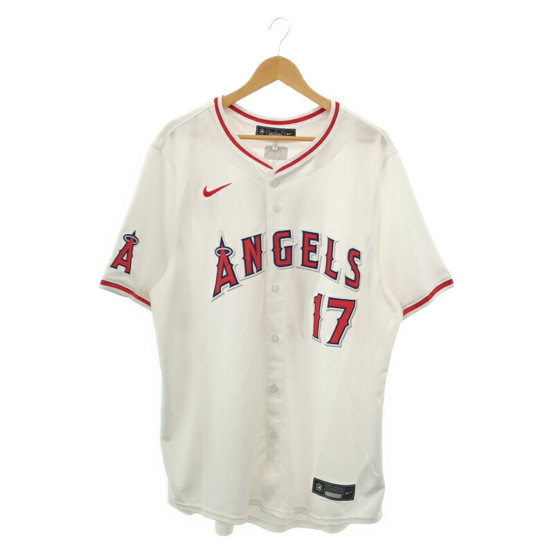 【中古】NIKE 大谷翔平 エンゼルス 漢字名まえ レプリカユニフォーム 大きさXXL[79]