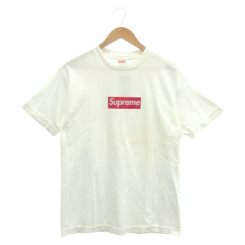 【中古】Supreme 06AW Holographic Box Logo Tee White M[79]