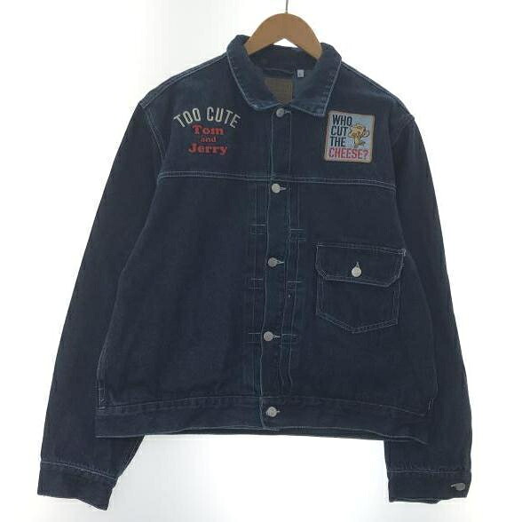 【中古】CHARAJAN トムとゼラチン TROUBLE MAKER ジージャン L 米国海軍 キャラジャン[10]