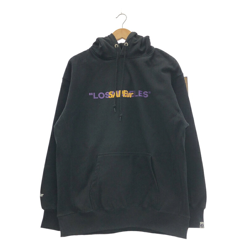 【中古】SAPEur 極点マン パーカー 大いさXL サプール 黒いこと/パープル/黄色[19]
