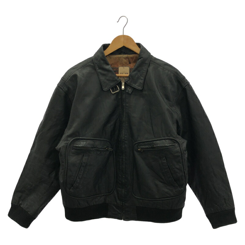 【中古】world alliance なめし革上衣 L[24]