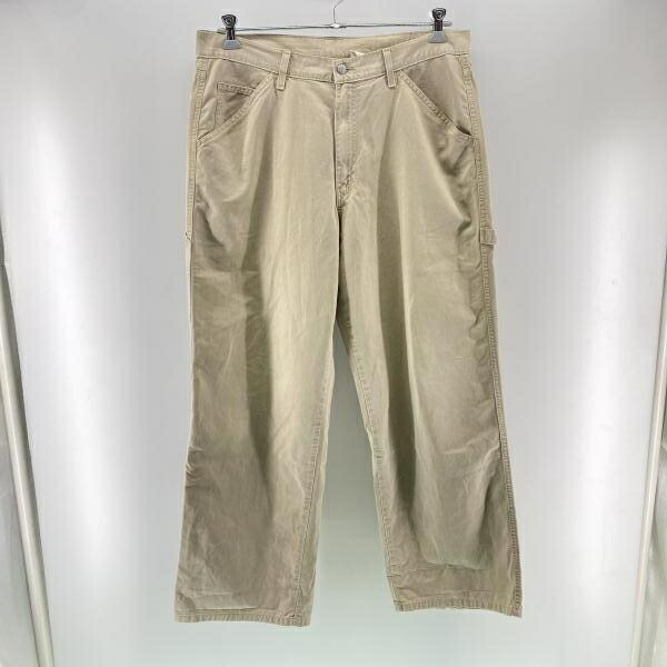 【中古】90s LEVI\u0027S L2 ペインターパンツ W36 L32 △裾裂け目 リーヴァイズジーンズ[24]