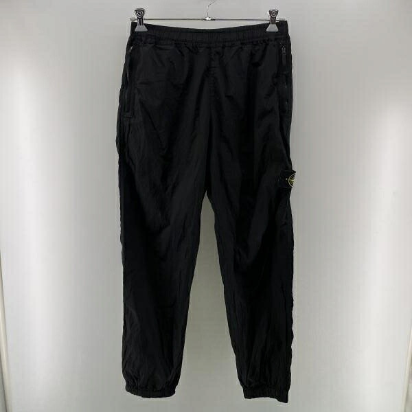 【中古】STONE ISLAND Nylon Metal Pants 黒いこと W32 801532519 ストーンアイランド[24]