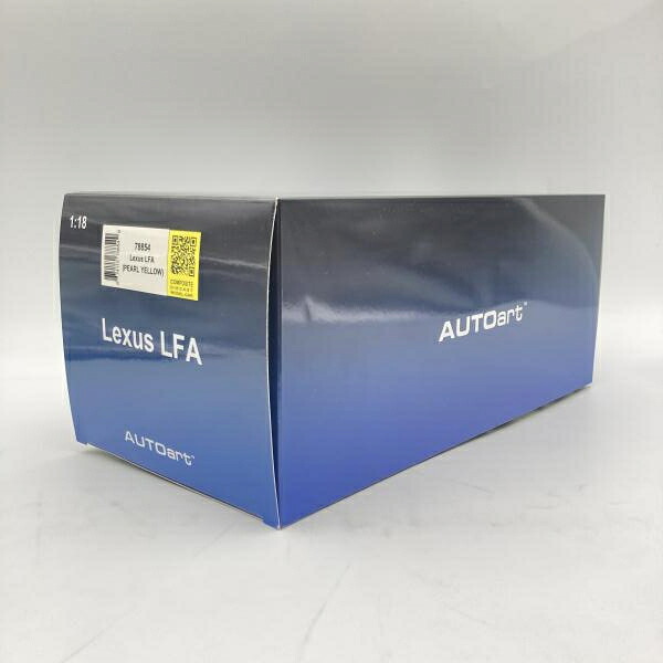 【中古】オート芸術 1/18 レクサス LFA(パール・黄色)[6]