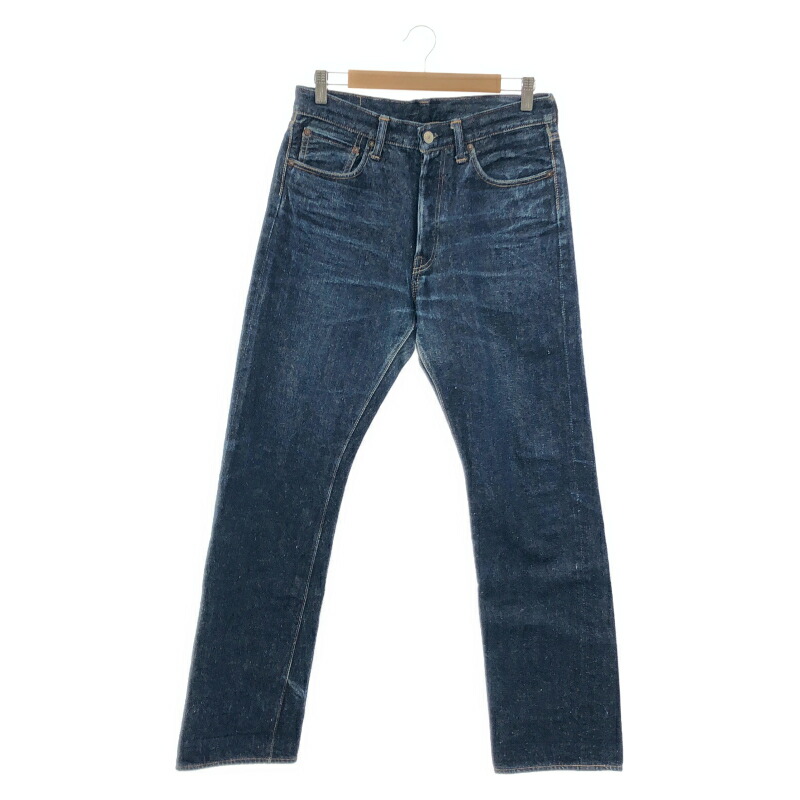 【中古】御召しもの住み家 WAREHOUSE ジーンズズボン下 インディゴ 大きさW32×L32 Lot.800 御召しもの住み家[24]