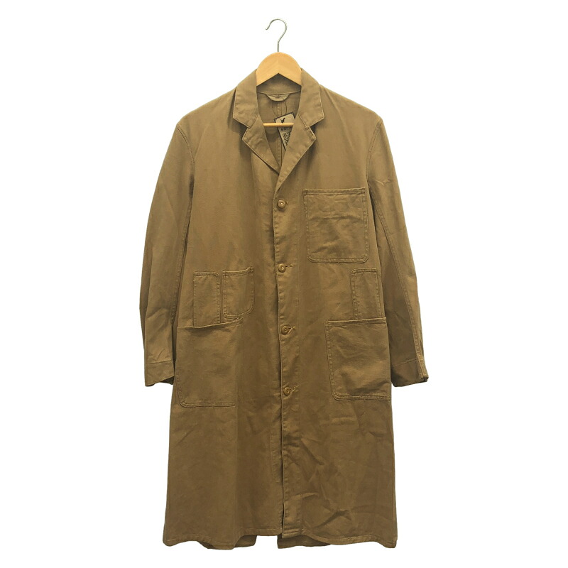 【中古】PEXWEAR 細工物厚地の外套 ベージュ ペックスウェア[10]