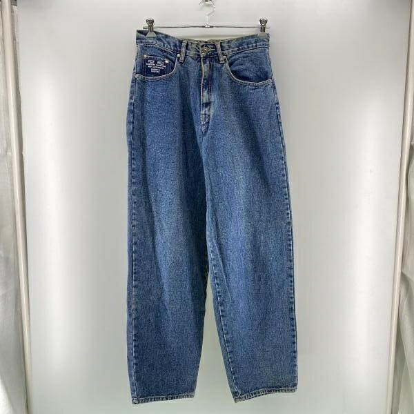 【中古】90s PELLE PELLE バギーデニム インディゴ 大いさW32 ペレペレ[24]