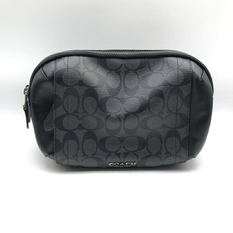【中古】COACH グラハム ショルダーバッグ 書き判 黒いこと F38749 コーチ職 上半身御徒面子[17]