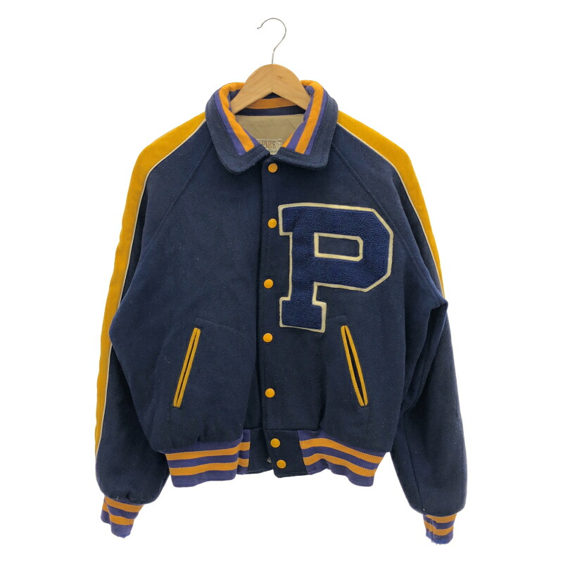 【中古】70s EMPIRE スタジャン Pビッグ紋章 ビンテージ 帝国[17]