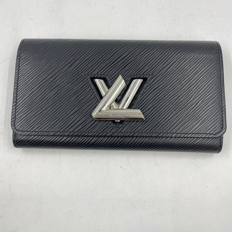 【中古】LOUIS VUITTON M68309 エピ・ポルトフォイユ 捻じれ 長銭入れ ノワール 黒いこと ルイヴィトン[24]
