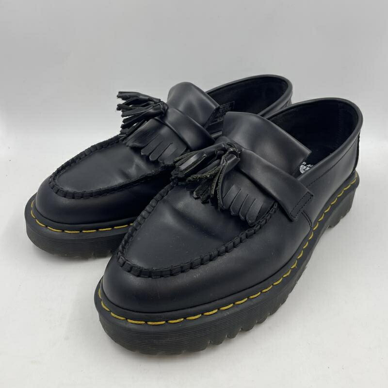 【中古】Dr.Martens ADRIAN BEX タッセルローファー 黒いこと 27糎 お医者さんマーチン[24]