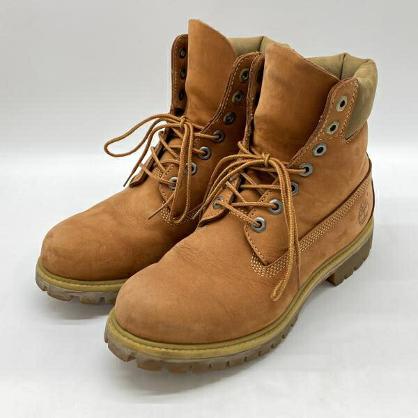 【中古】Timberland 6in 割り増し金ブーツ 赤銅色 大きさ7W(25糎好いかげんに) A17YC ティンバーランド[24]