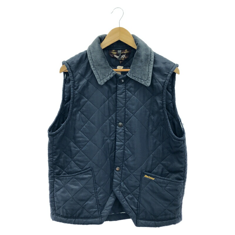 【中古】Barbour キルティングより良い M 米国海軍 バブアー[10]