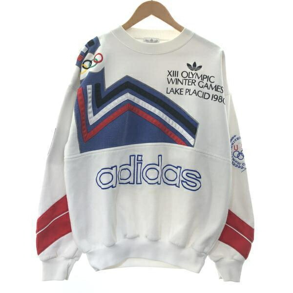 【中古】adidas レークプラシッド 冬期 五輪 国際オリンピック競技大会 汗水 白いこと アディダス[10]