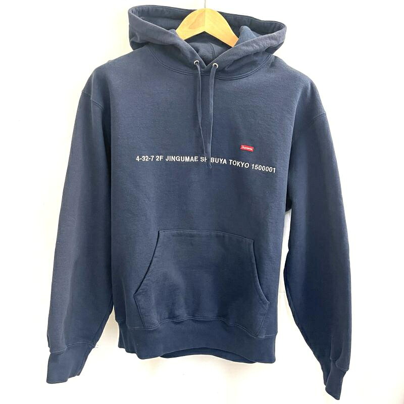 【中古】Supreme 23FW Shop Small Box Hooded Sweatshirt 大きさM 米国海軍 シュプリーム パーカー[19]