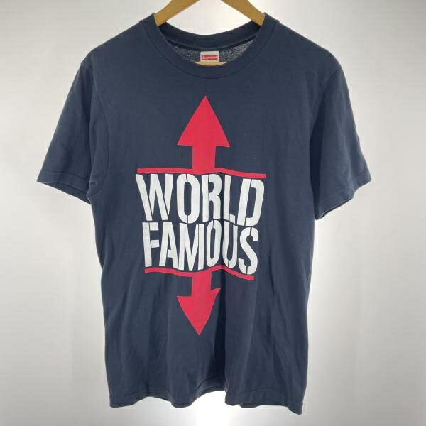 【中古】Supreme WORLD FAMOUS 半袖プルオーバー 大きさS 米国海軍 シュプリーム[91]