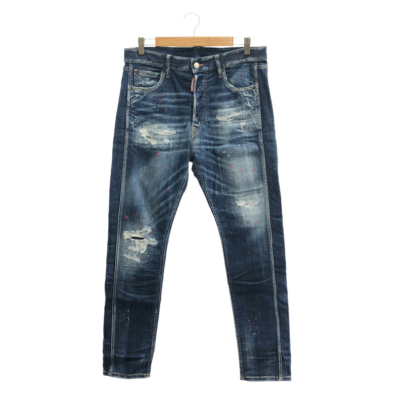 【中古】DSQUARED Stretch Denim Cool Guy Jeans サイズ46 S71LB1668 D30010 インディゴ ディースクエアード[17]｜お宝創庫