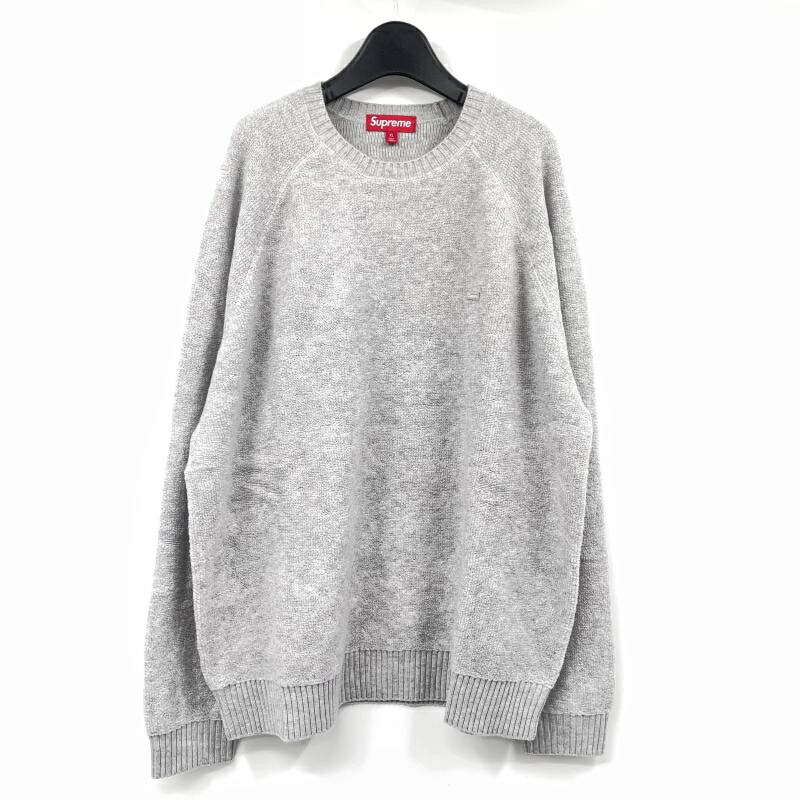 【中古】Supreme 24FW Terry Small Box Sweater 大きさXL 薄墨色 シュプリーム[17]