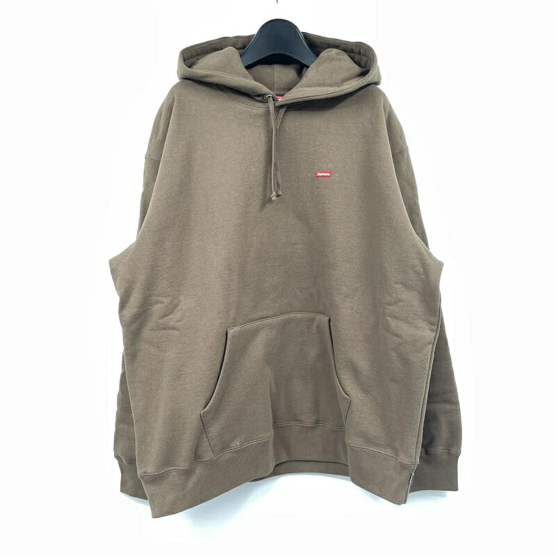 【中古】Supreme Small Box Hooded Sweatshirt 大きさL 赤銅色 シュプリーム[17]