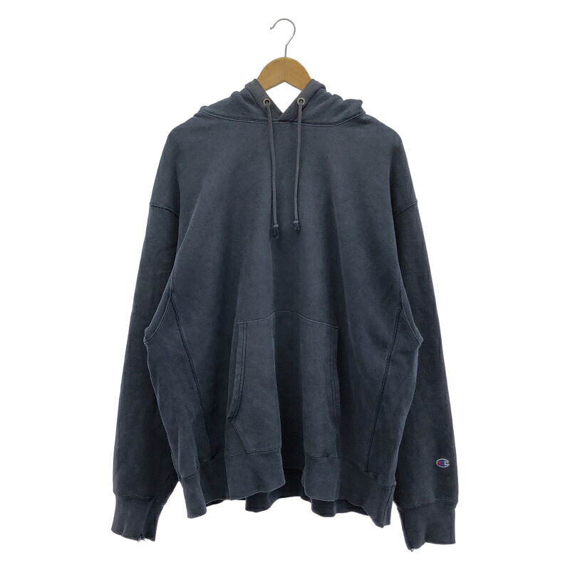 【中古】Champion 00s パーカー リバースウィーブ 米国海軍 大きさXXL はやりっ児[19]