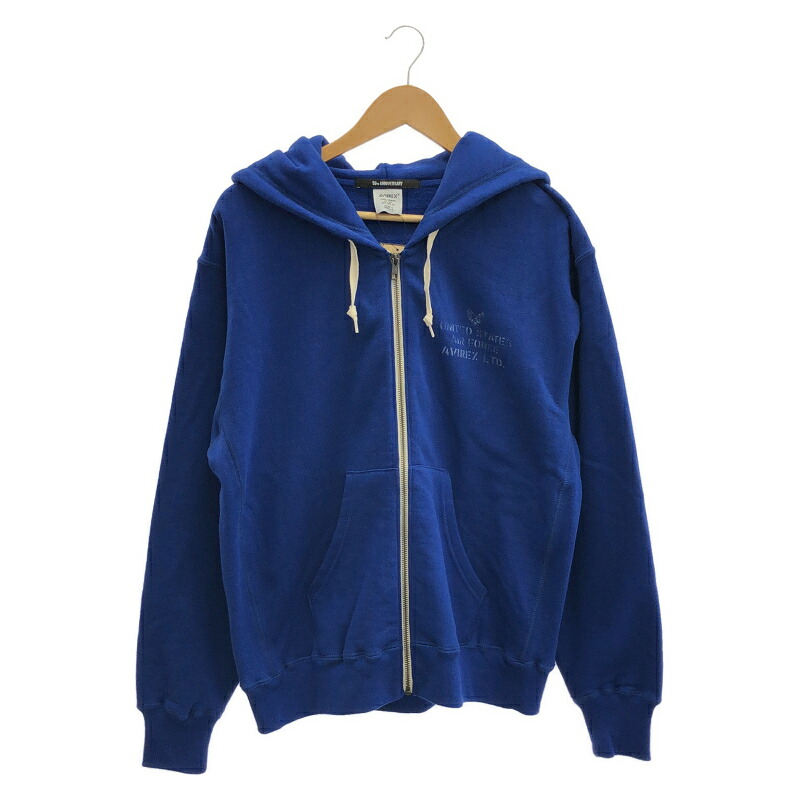 【中古】AVIREX 50周年不死化パーカー 783-5231008 VINTAGE ZIP UP HOODIE アヴィレックス[19]