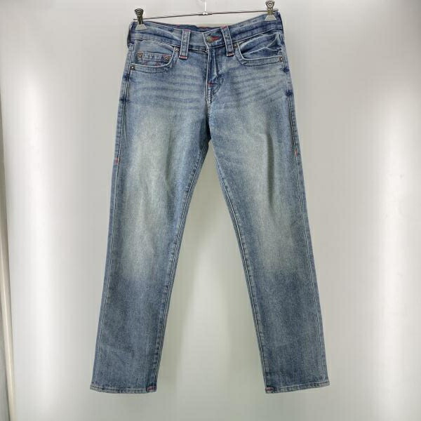 【中古】TRUE RELIGION GENO 伸ばすことジーンズ インディゴ 大いさW30 トゥルーレリジョン[24]