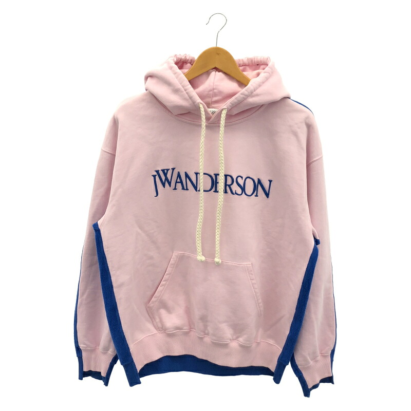 【中古】JW ANDERSON フリースパーカー さくら色[79]