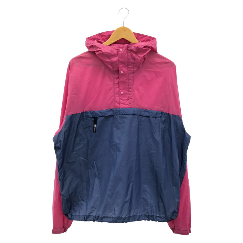 【中古】90s Patagonia ナイロンパーカ サクラ色 L[79]