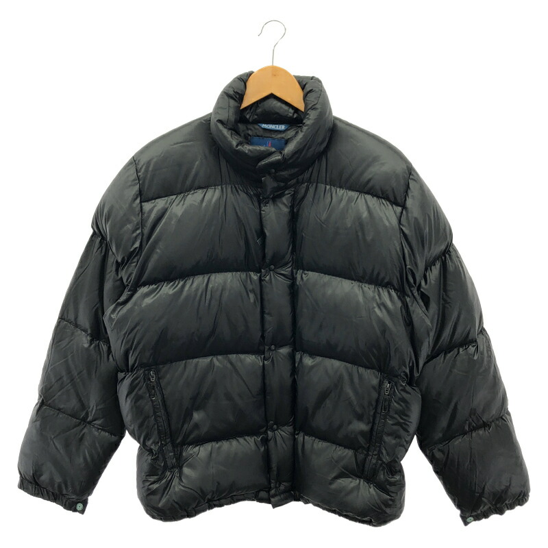 【中古】MONCLER 90s 青曳き船 落ちこむ上衣 大きさ2[79]