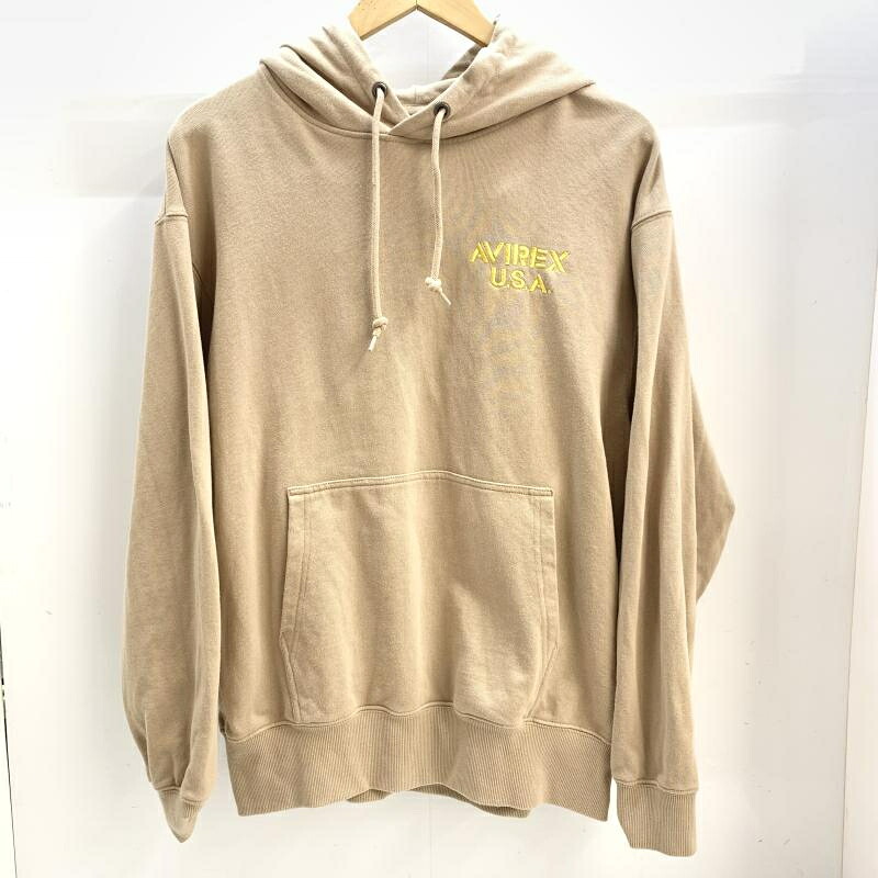 【中古】AVIREX STAR WARS コレクションパッチフーディー M ベージュ アヴィレックス[92]
