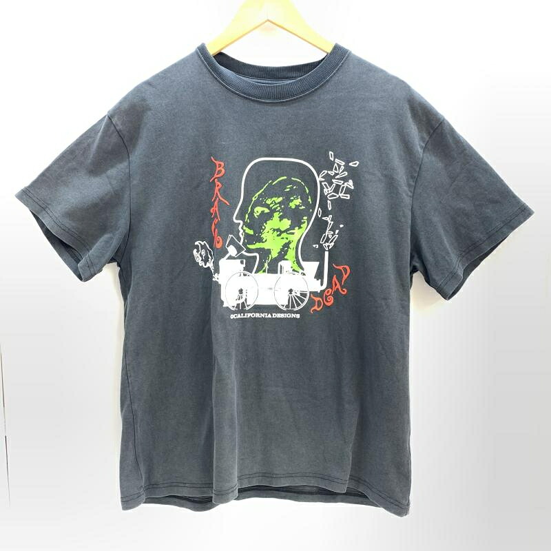 【中古】BRAIN DEAD ALIEN TRACTOR T-SHIRT M 黒いこと ブレインデッド[92]