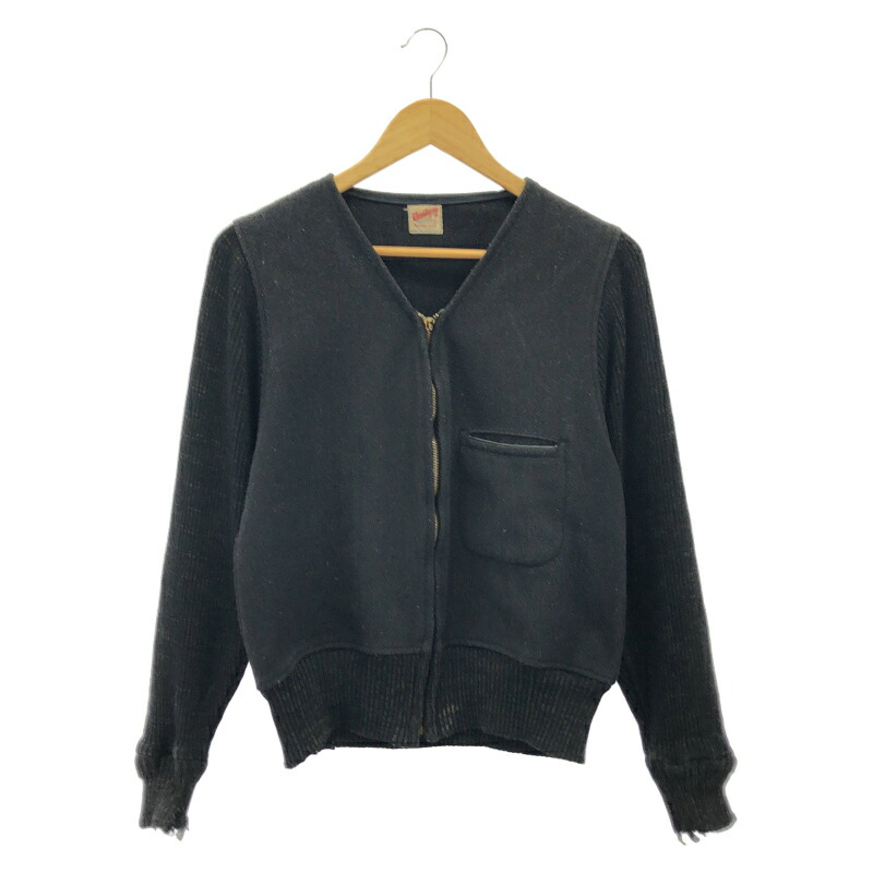 【中古】Unitag 細工物上衣 タロンジップ M 黒いこと ユニ下げ札[10]