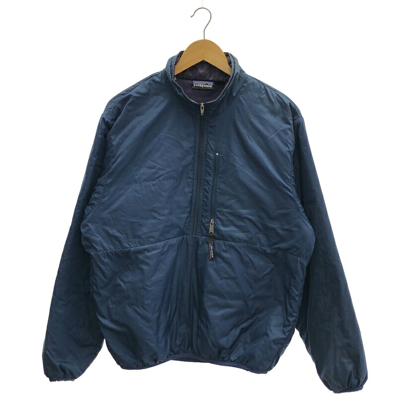 【中古】90s Patagonia パフボールプルオーバー 大きさS USA製 米国海軍 年寄りの パタゴニア[17]