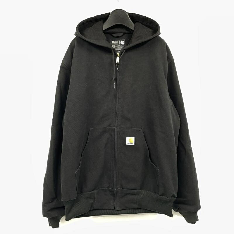 【中古】Carhartt アクティブジャケツト 大きさM J131-BLK 黒いこと 鉄道車両ハート型[17]