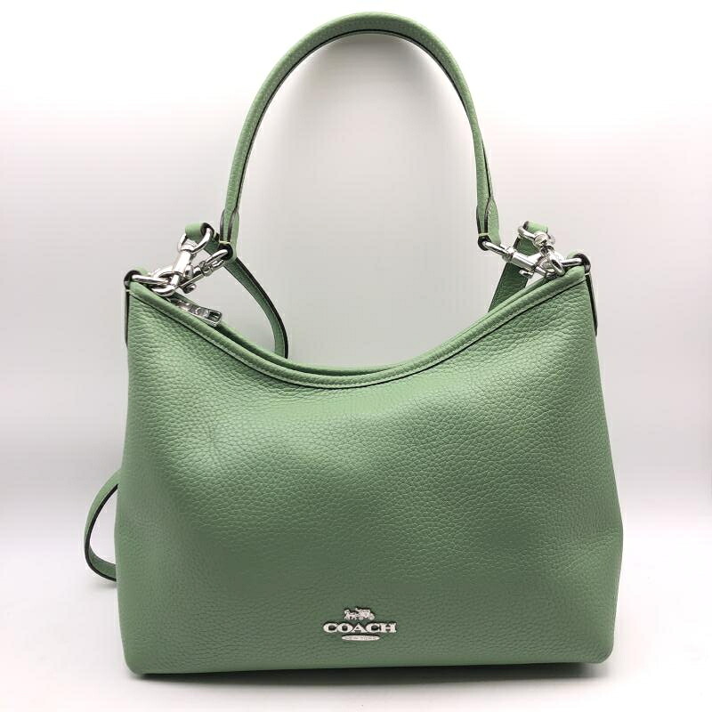【中古】COACH ローレル2wayショウルダーバッグ  A2432 CR148 緑であること ▲引きつける欠品 コーチ職[17]