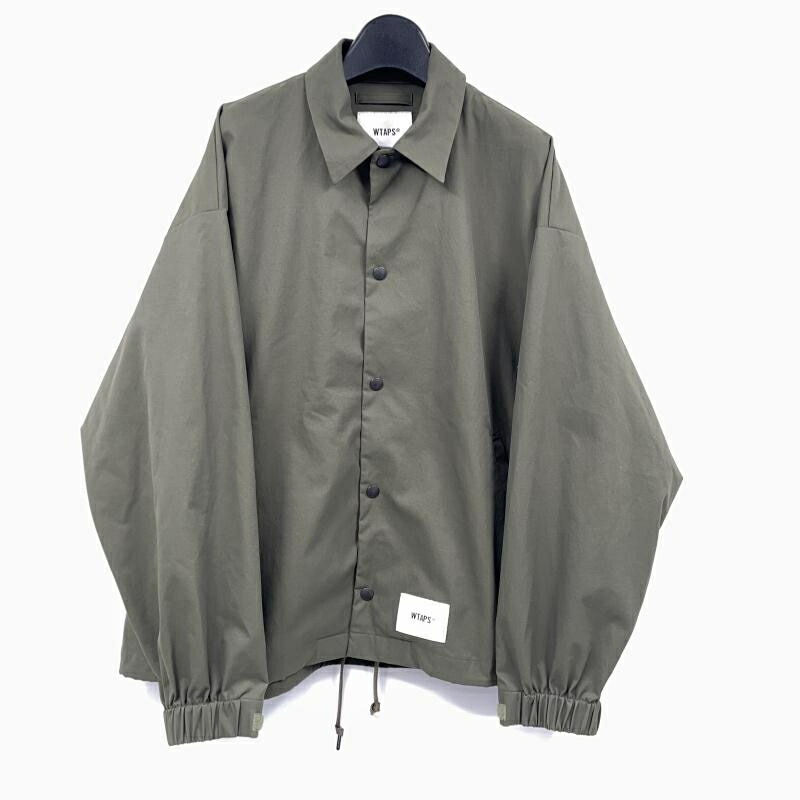 【中古】W)TAPS Chief Jacket Poly Twill 大きさ1 カーキ  ダブルタップス [17]