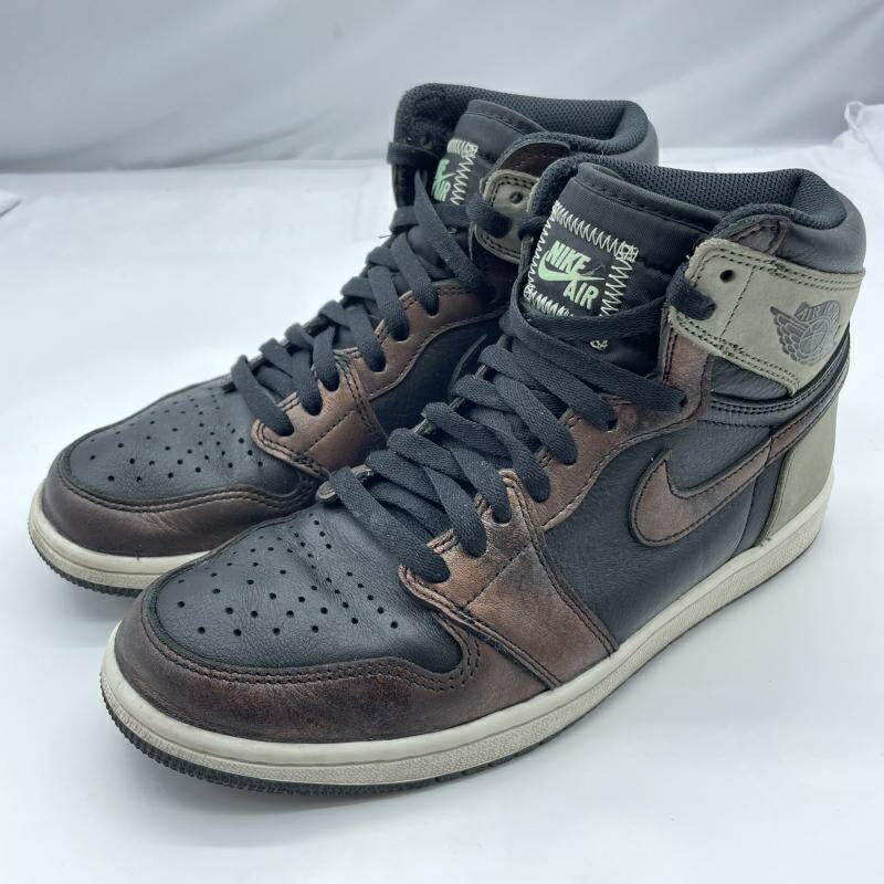【中古】NIKE AIR JORDAN 1 High OG Rust Shadow 大きさ27.5珊 黒いこと 赤銅色 ナイキ 555088-033[19]