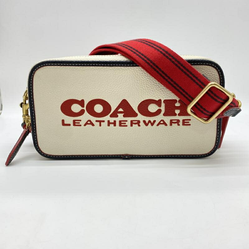 【中古】COACH キアカメラバッグ ショルダーバッグ 白いこと CE735 コーチ職[24]