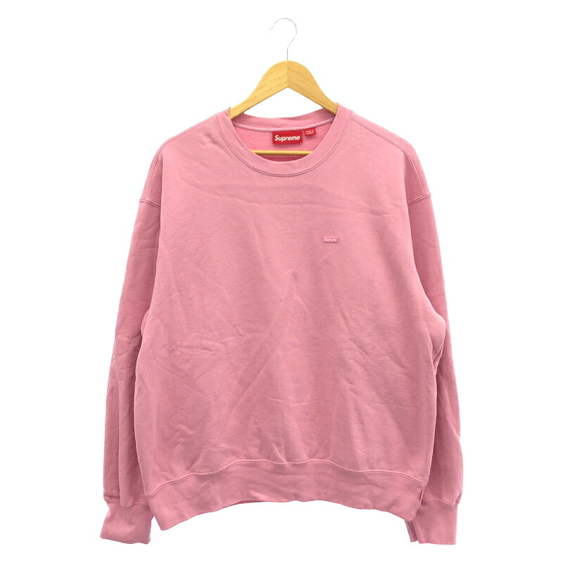 【中古】Supreme Small Logo Sweatshirt 大きさM さくら色 シュプリーム[91]