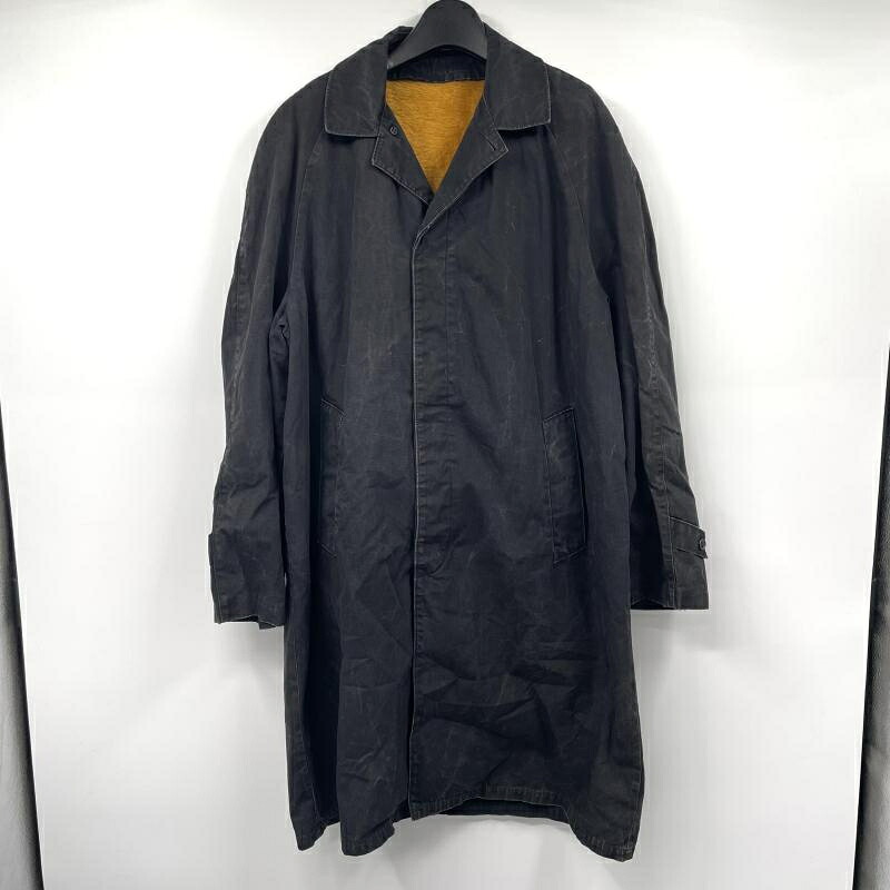 【中古】60s ZELAN出どころ ボアラインドライヴ付き添い人厚地の外套 大きさ書きあらわすなし 黒いこと オレンジ色 MAJORファスナー[17]