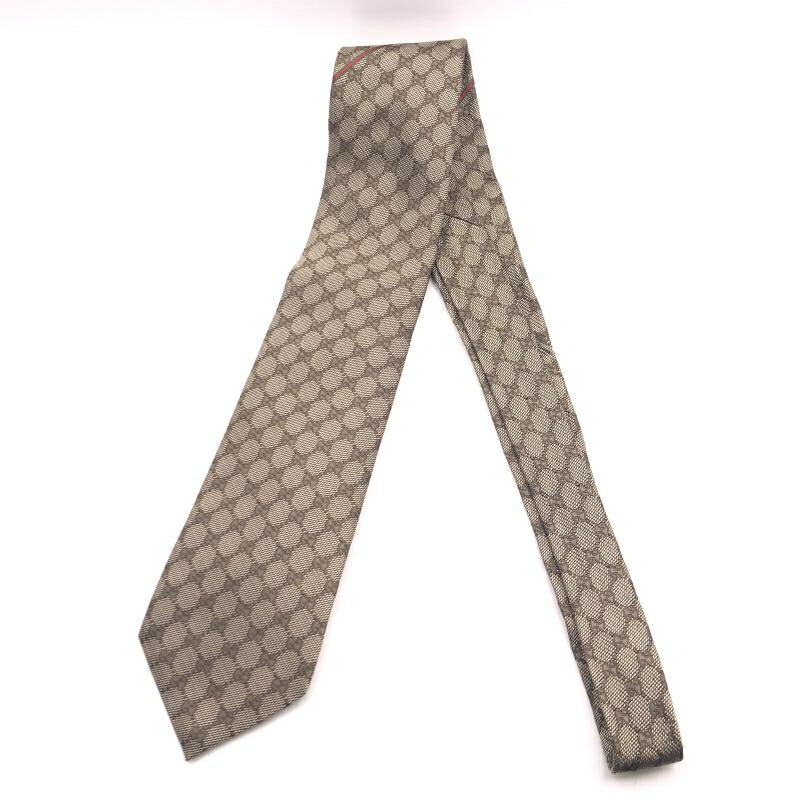 【中古】GUCCI 地絹タイ GG行動様式 グッチ[17]