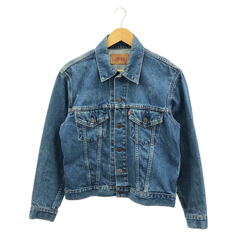 【中古】LEVI\u0027S 90s USA製 70505 ジーンズ上衣 大きさ38  リーヴァイズジーンズ[24]